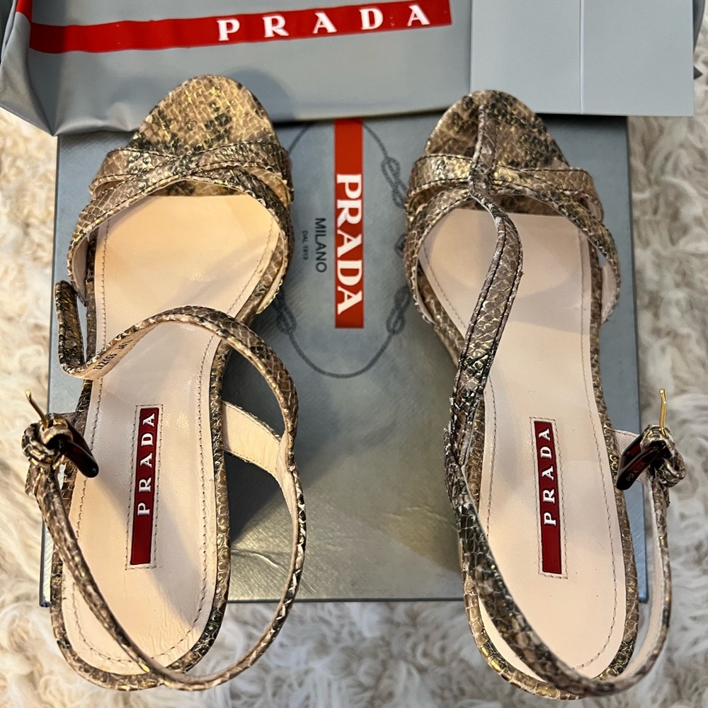 Prada wedge sandals